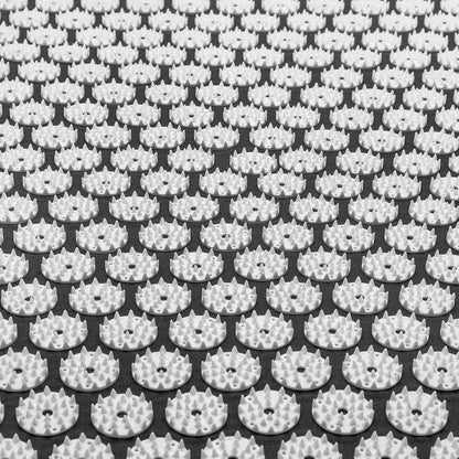 Sivan Acupressure Mat and Pillow Set - Relieves Back and Neck Pain (Black)