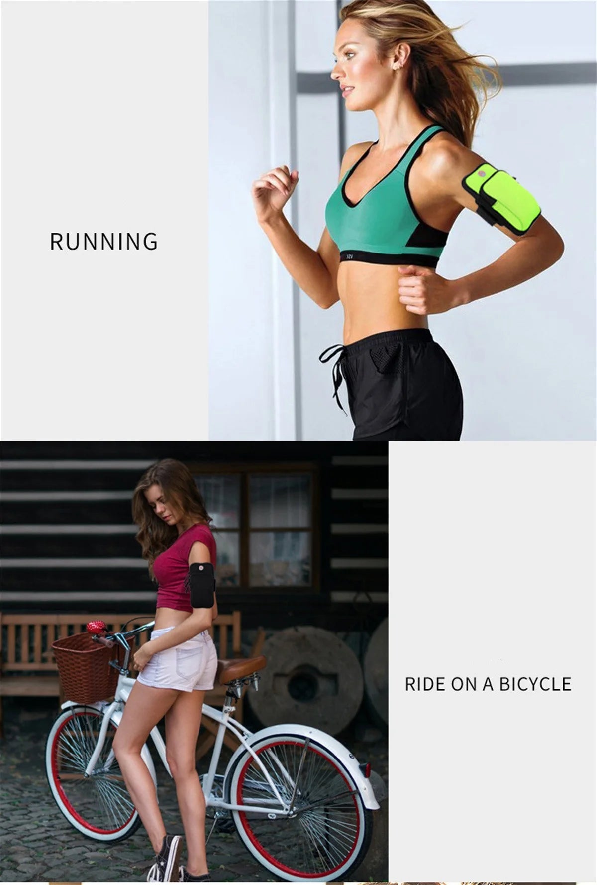 Universal 4-6.5 Inch Running Armband Phone Case Holder High Quality Phone Bag Jogging Fitness Gym Arm Band
