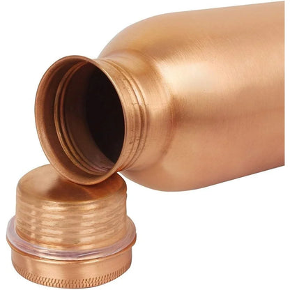 100% PURE COPPER WATER BOTTLE NO JOINT & LEAK PROOF DESIGN VESSEL 