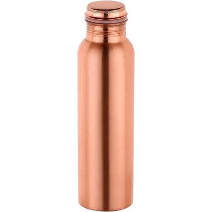 100% PURE COPPER WATER BOTTLE NO JOINT & LEAK PROOF DESIGN VESSEL 
