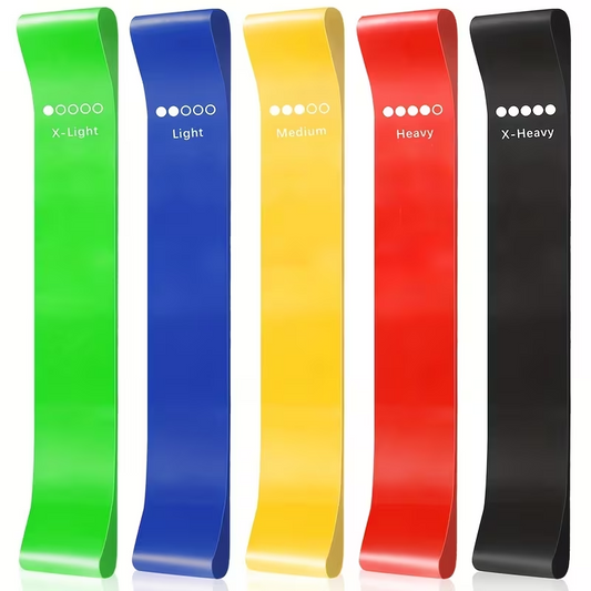 Non-Slip Latex Loop Resistance Bands Set