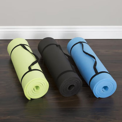 Yoga Mats 0.5-Mm Yoga Mat with Carrying Strap