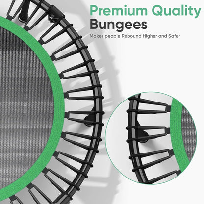 40" Rebounder Trampoline for Adults with Bungee Cords