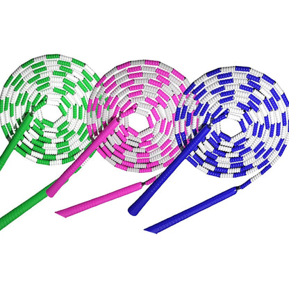 Jump Rope, 3 PCS Adjustable Length Tangle-Free Segmented Soft Beaded Skipping Rope
