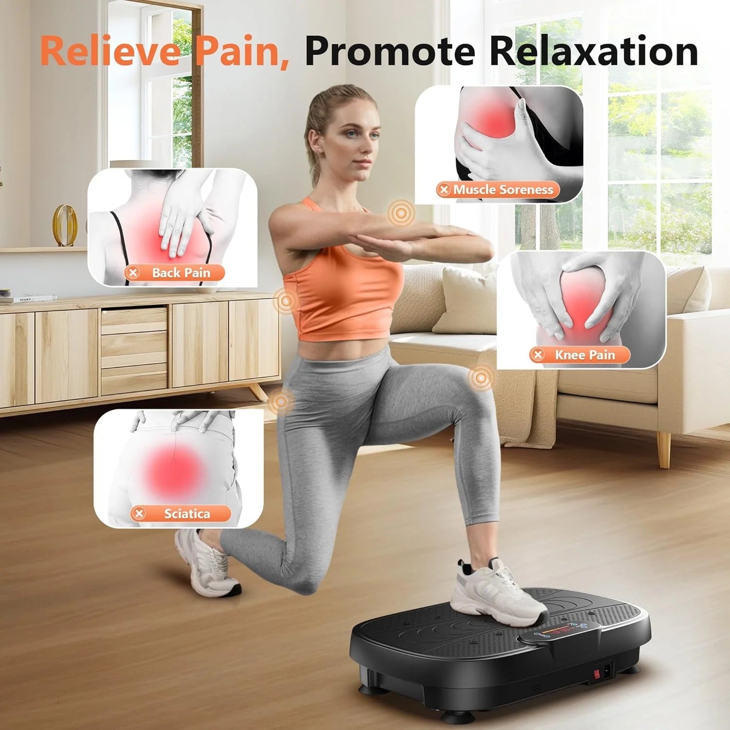 Vibration Plate Exercise Machine, Lymphatic Drainage Machine