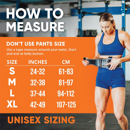 Weight Lifting Belt (5Mm Thick) - Leather Weight Belt for Men & Women