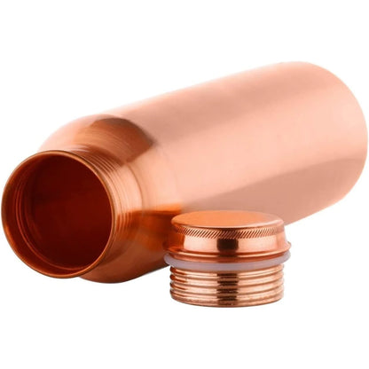 100% PURE COPPER WATER BOTTLE NO JOINT & LEAK PROOF DESIGN VESSEL 