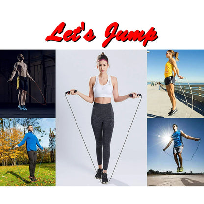 Jump Rope 2-Pack (Blue + Red), Ball Bearing Tangle-Free Design, High-Speed Jump Rope for Comprehensive Fitness Training