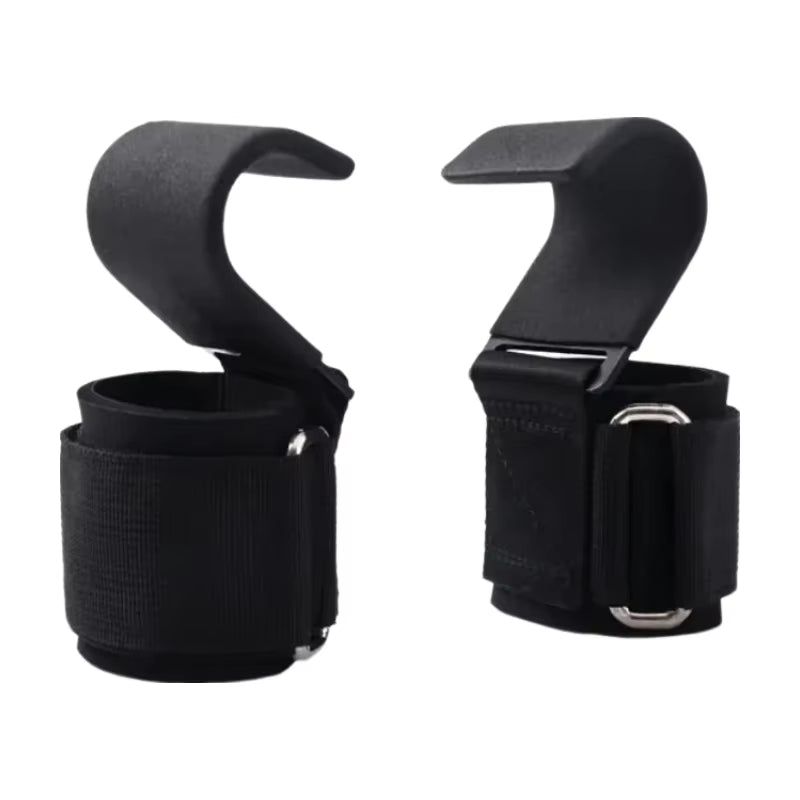 2Pcs Non-Slip Weight Lifting Hookspremium Pair of Straps Weightlifting Deadlift Chin Pull up and Exercise Fitness Hook Training