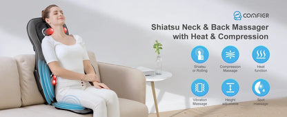 Neck & Back Massager with Heat
