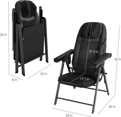 Folding Portable Shiatsu Massage Chair with Heat