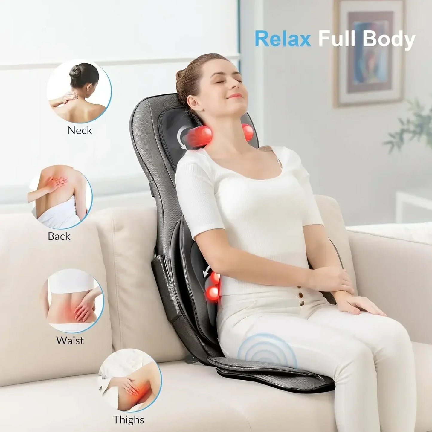 Neck & Back Massager with Heat