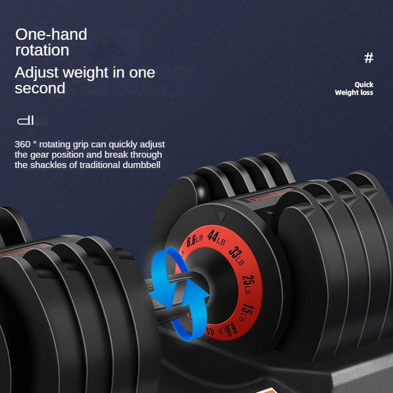 Adjustable Dumbbell Set with Weight Plates