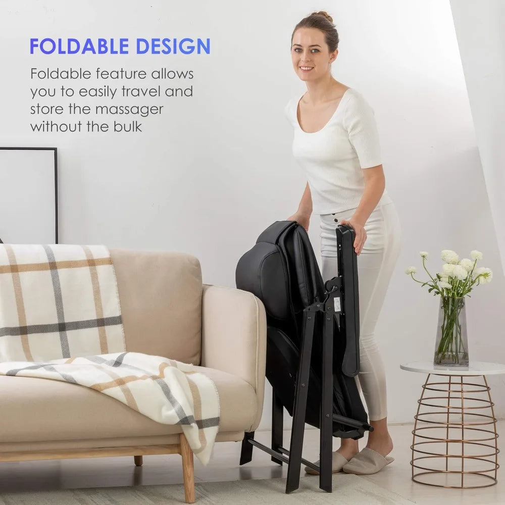 Folding Portable Shiatsu Massage Chair with Heat