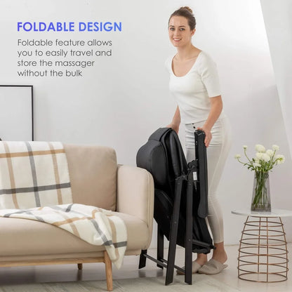 Folding Portable Shiatsu Massage Chair with Heat