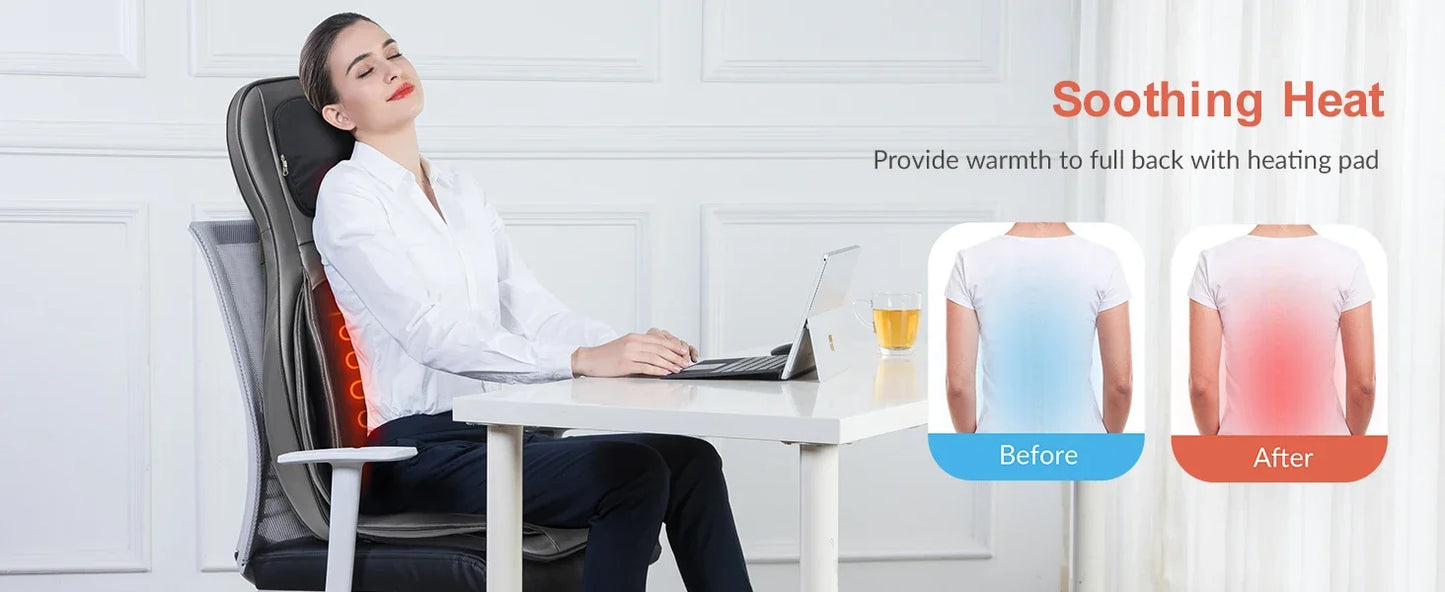 Neck & Back Massager with Heat