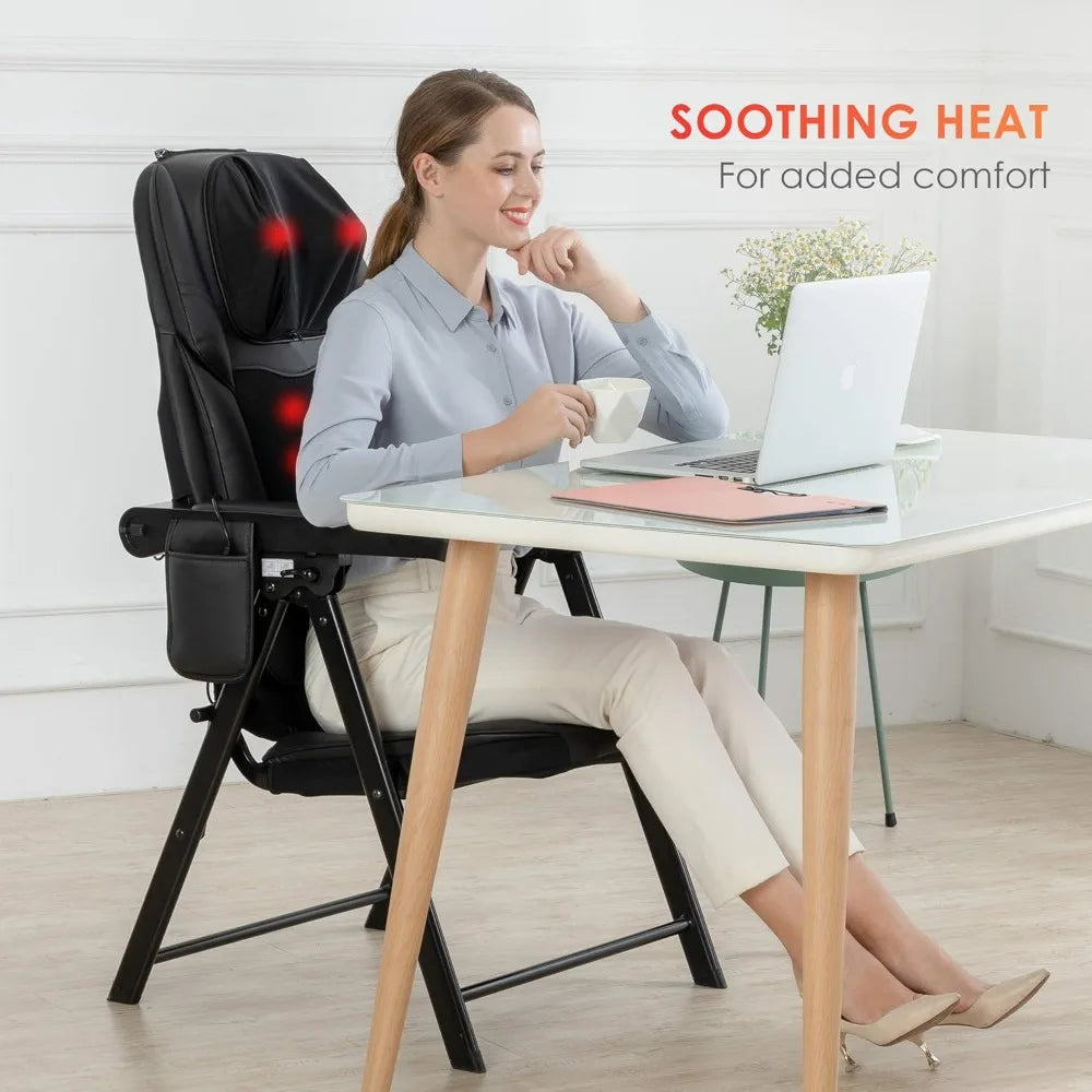 Folding Portable Shiatsu Massage Chair with Heat