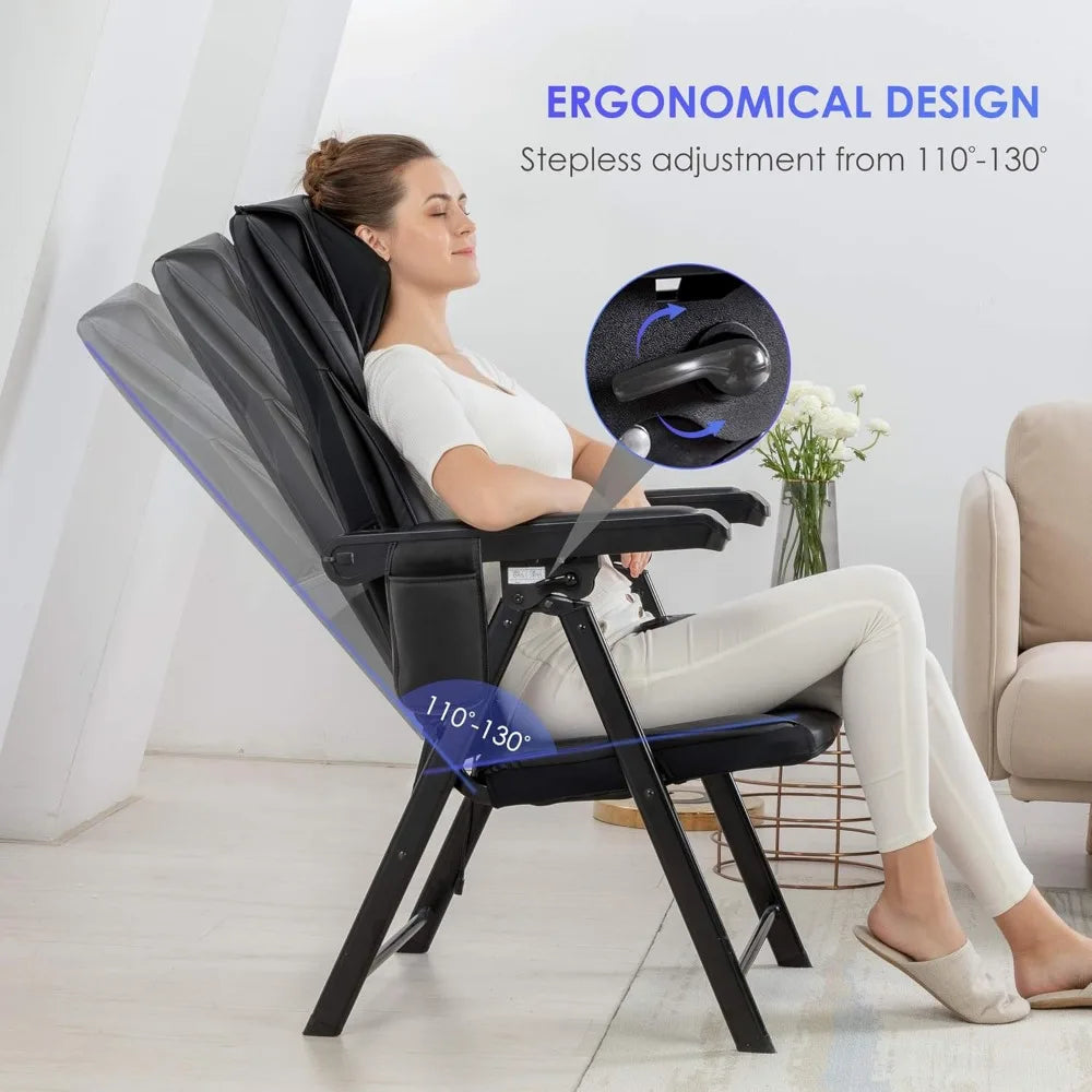 Folding Portable Shiatsu Massage Chair with Heat
