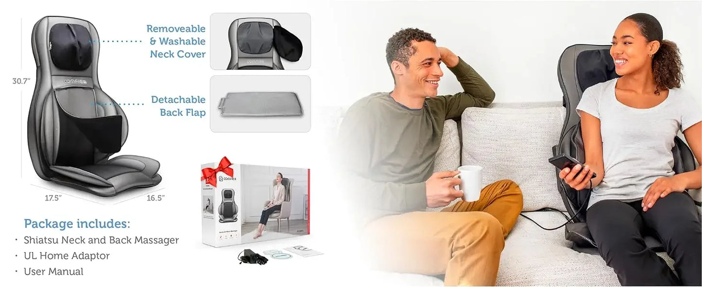 Neck & Back Massager with Heat