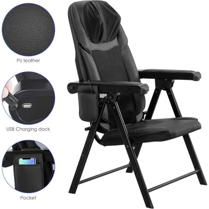 Folding Portable Shiatsu Massage Chair with Heat