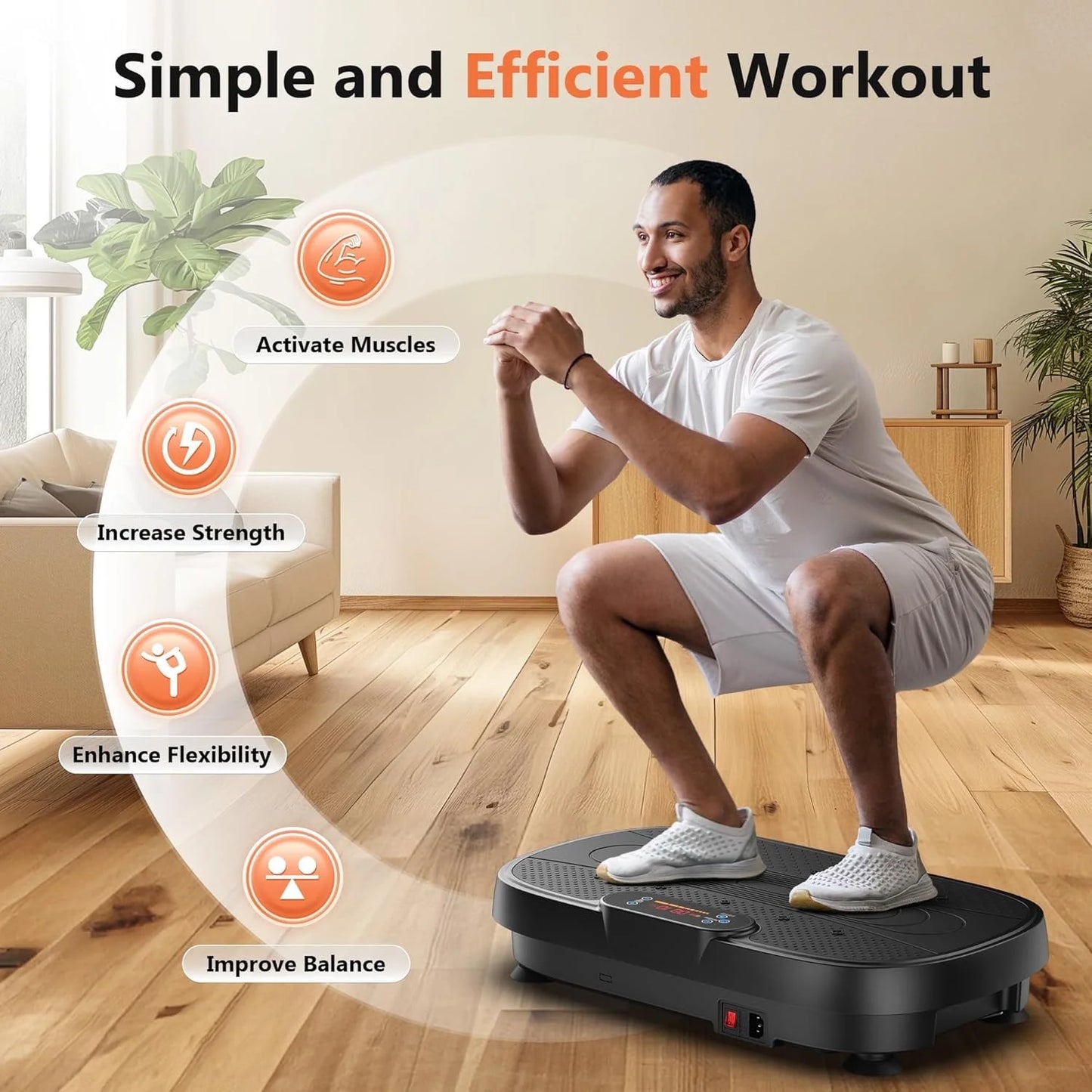 Vibration Plate Exercise Machine, Lymphatic Drainage Machine