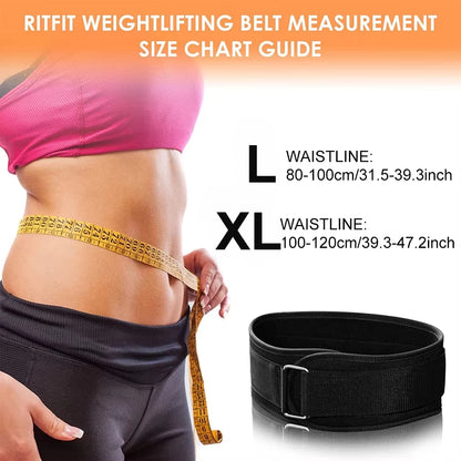 Weight Lifting Belt Back Support Workout Belt with Metal Buckle