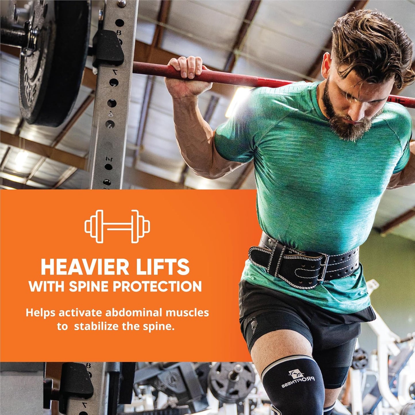 Weight Lifting Belt (5Mm Thick) - Leather Weight Belt for Men & Women